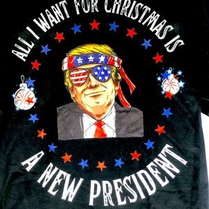 Pro Trump Anti Biden Funny Christmas Shirt Unisex Mens Womens XL